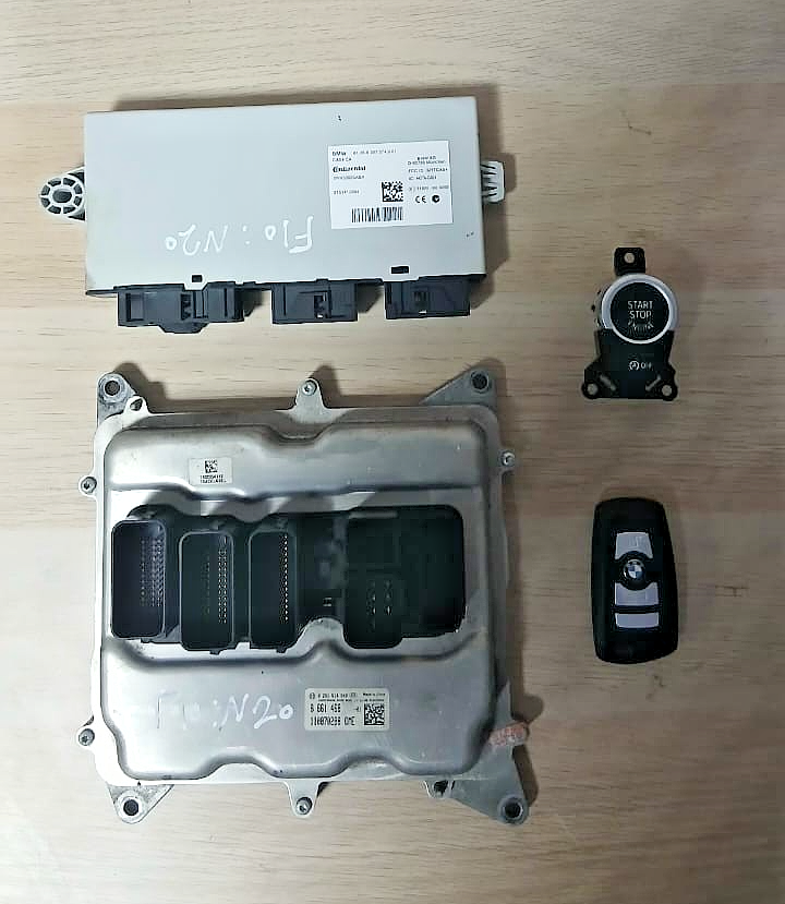 BMW F10 N20 Engine ECU Kit CAS Key Set Manual OEM 8661468GAA