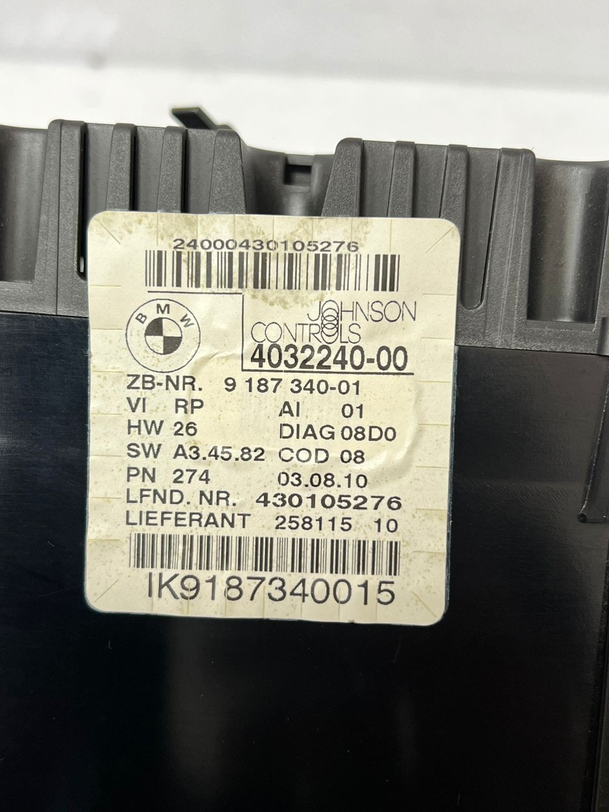 2005-2012 BMW 320i 3 Series E90 N43-B20A Instrument Cluster 4032240 OEM