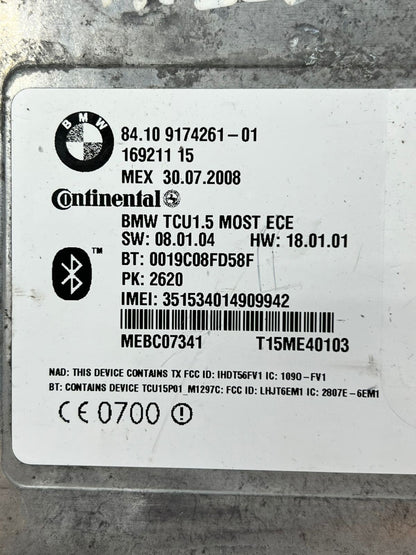 BMW E60, E87, E90 Bluetooth Control Unit Module 9174261 OEM
