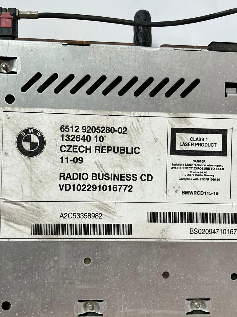 2005-2010 BMW X3 Z4 Am Fm Radio Cd Player 9205280 OEM