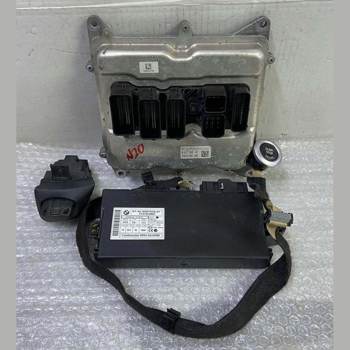 OEM 2014 BMW N20 Z4 Engine Control Module Unit ECU SET 20i sDrive Petrol 8617569