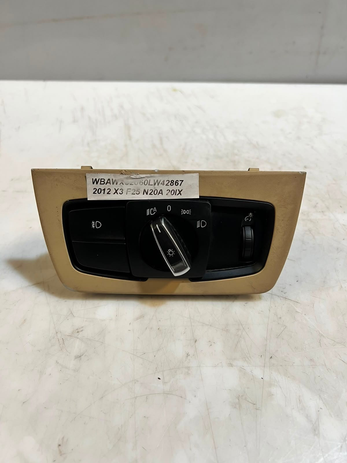 2012-2016 BMW F30 and F32 3 Series 328i Headlight Control Switch 9265297 OEM