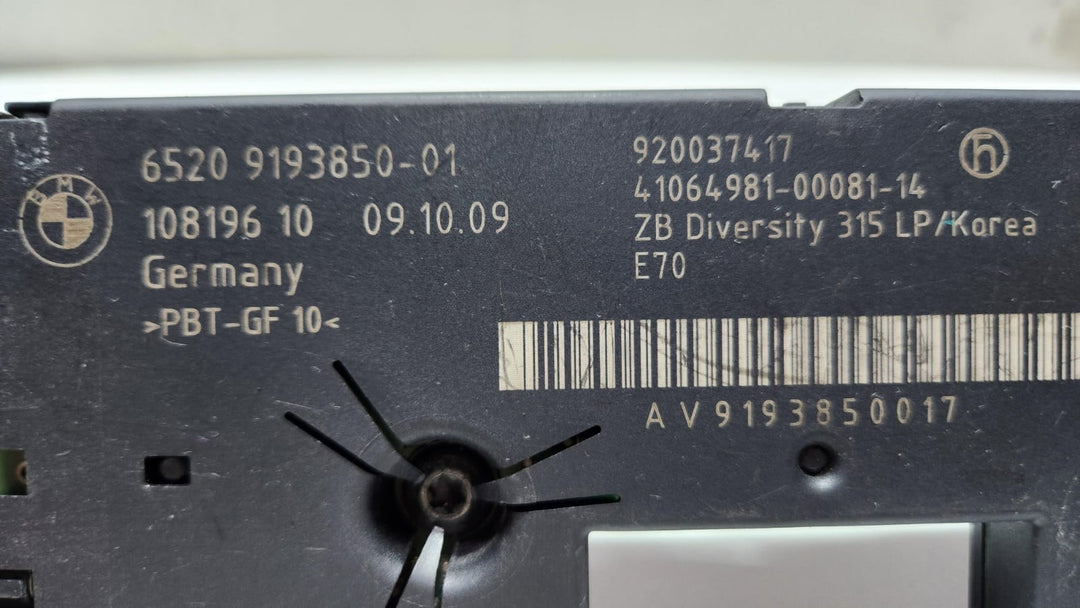 2008 BMW X5 Antenna Amplifier Diversity 65209193850 X5 E70 and E70 LCI OEM