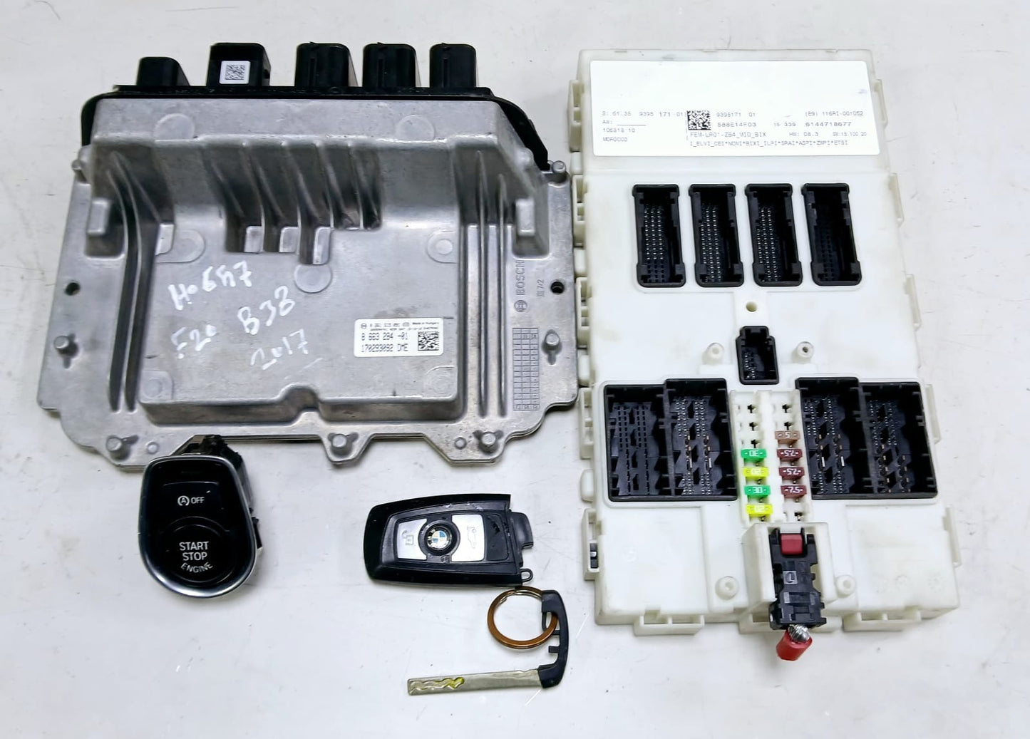 BMW 118i F20 LCI 2016 B38 ENGINE CONTROL UNIT ECU KIT DME 8663284