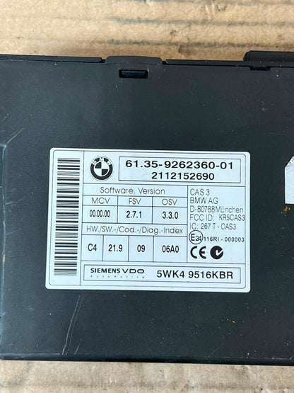 2011 BMW X1 E84 N20 20IX Engine Control Unit ECU SET DME+CAS3+1KEY 7629006