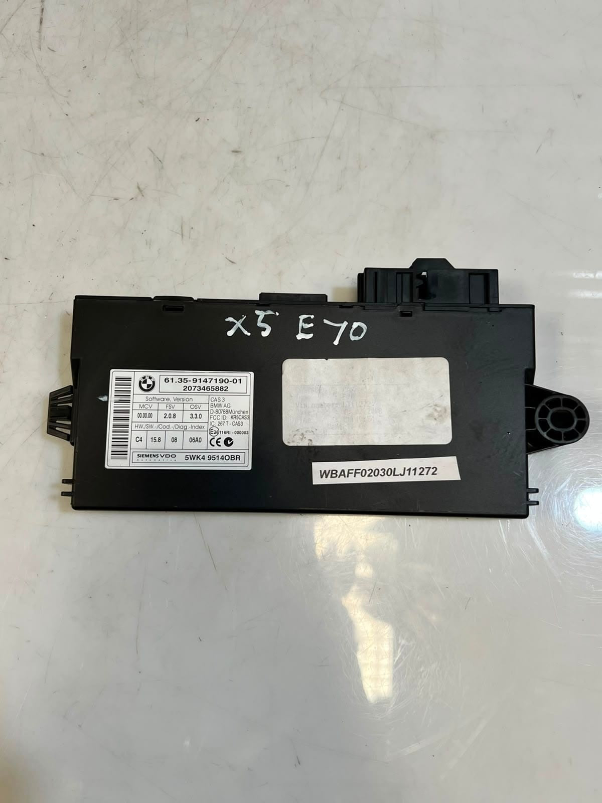 2009-2011 BMW X5 E70 335d Engine Control Unit ECU SET DDE+CAS3+1KEY 7809955