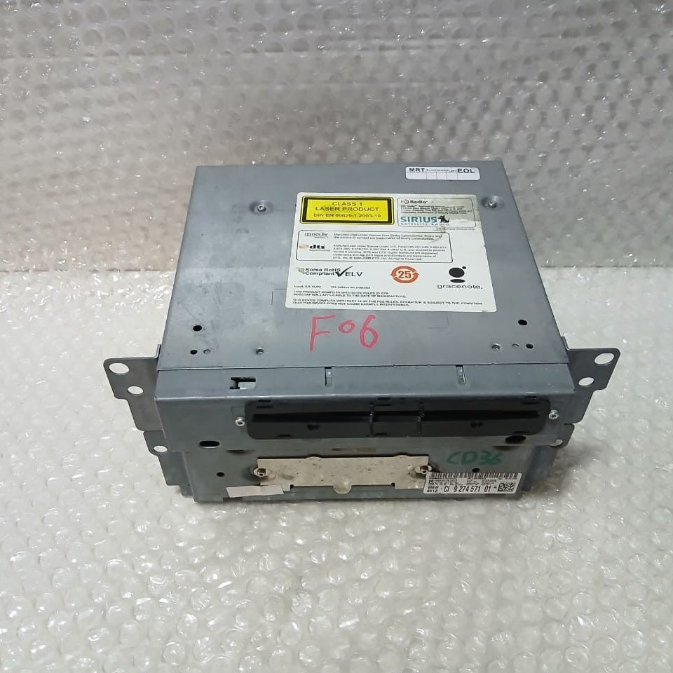 BMW F Series F10 F30 CD PLAYER HEAD UNIT RADIO NAVIGATION HARMAN BECKER 9274571