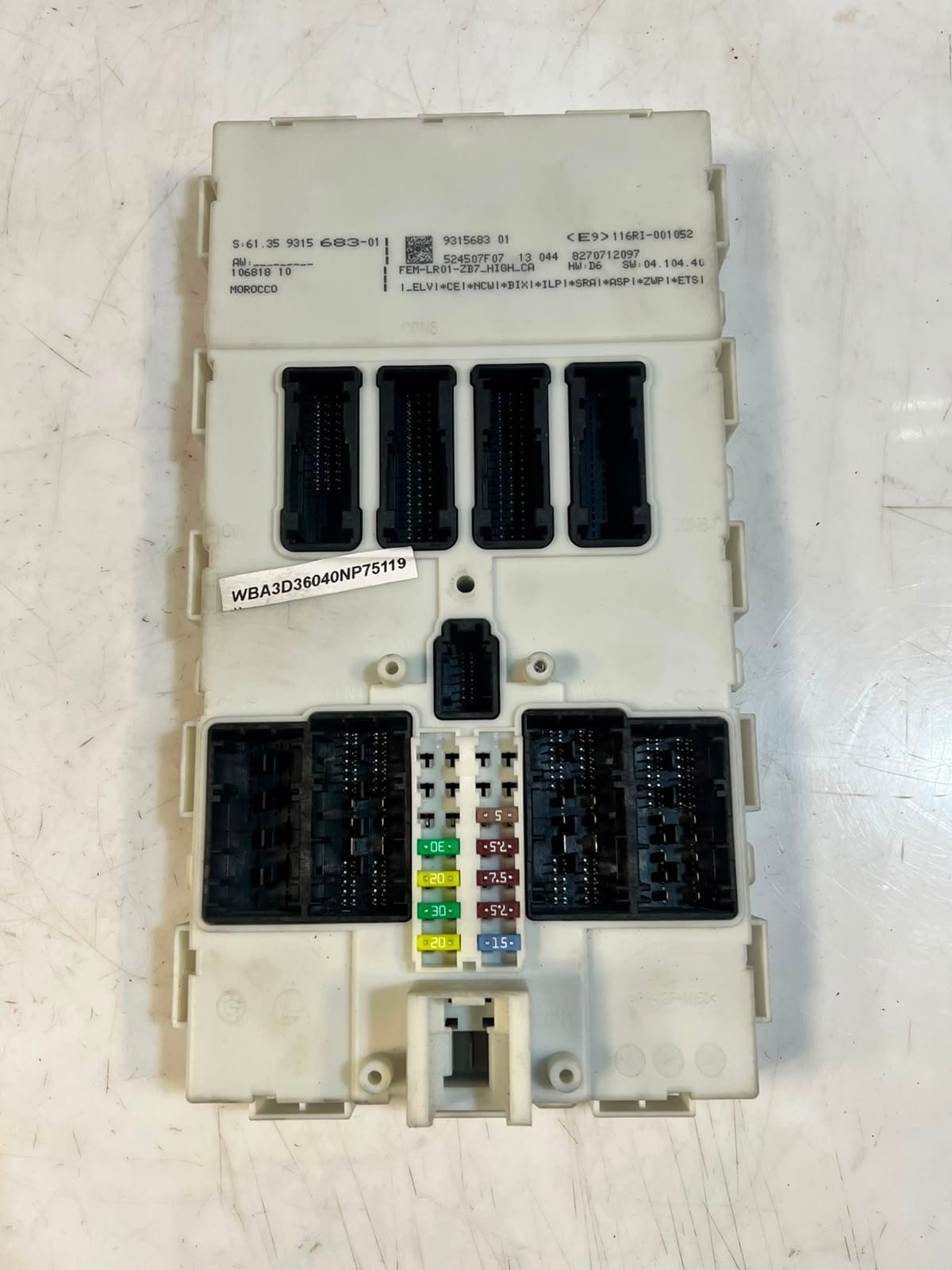 2013 BMW 3' F30 320D N47N Engine Control Unit ECU SET DDE+FEM+1KEY 8573259 