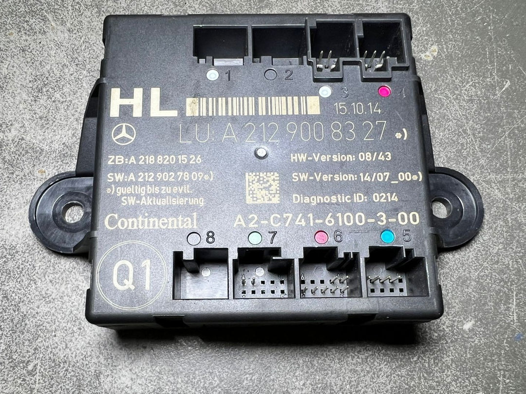 Mercedes-Benz W212 E-Class Rear Left Side Door Control Module A212 9008327 OEM