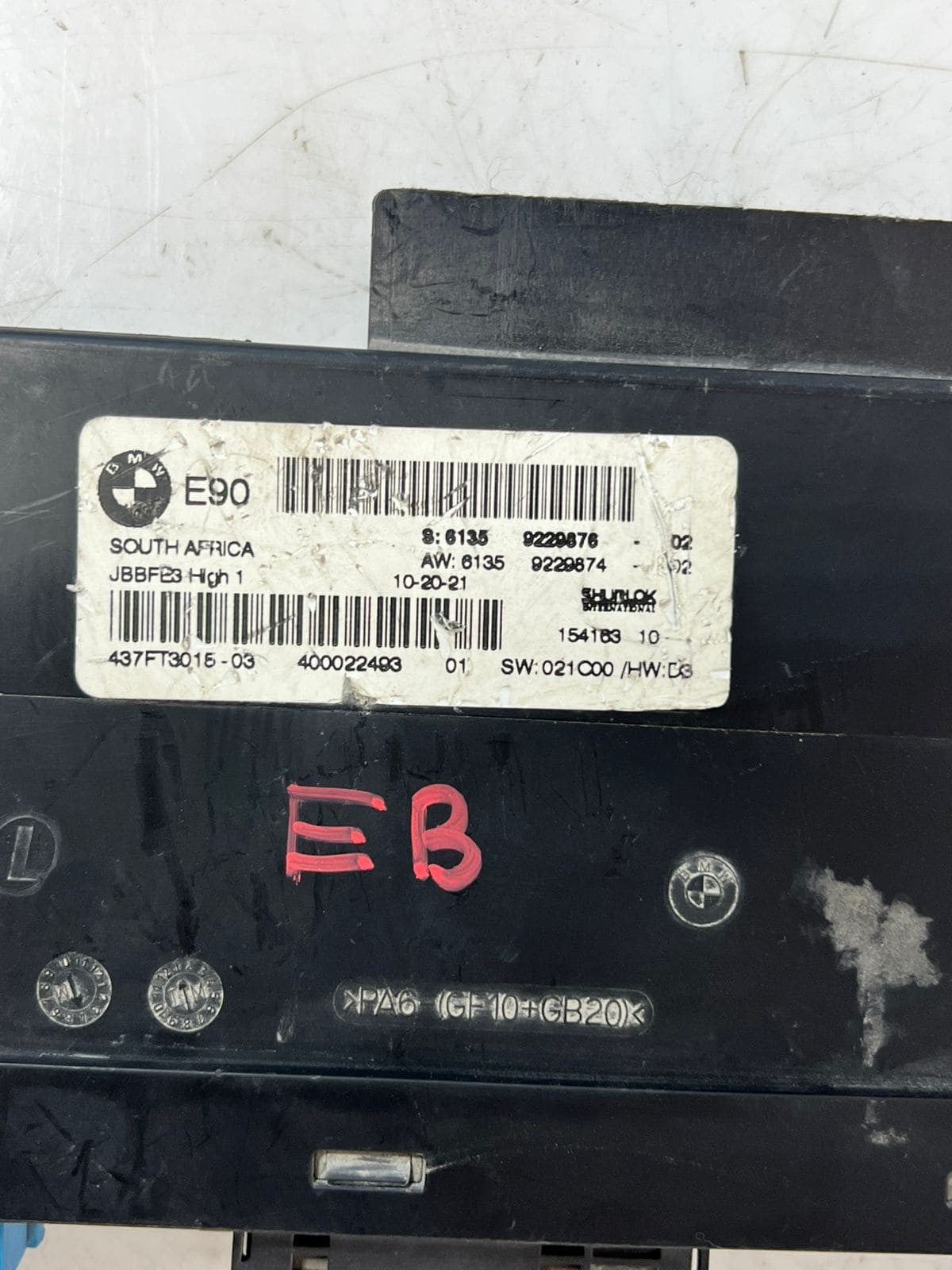 2009-2011 BMW 335i 325I 4-door Body Control Module 9229876 OEM