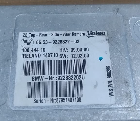 BMW OEM F10 F11 F12 SURROUND VIEW TOP REAR SIDE CAMERA CONTROL MODULE -9228322
