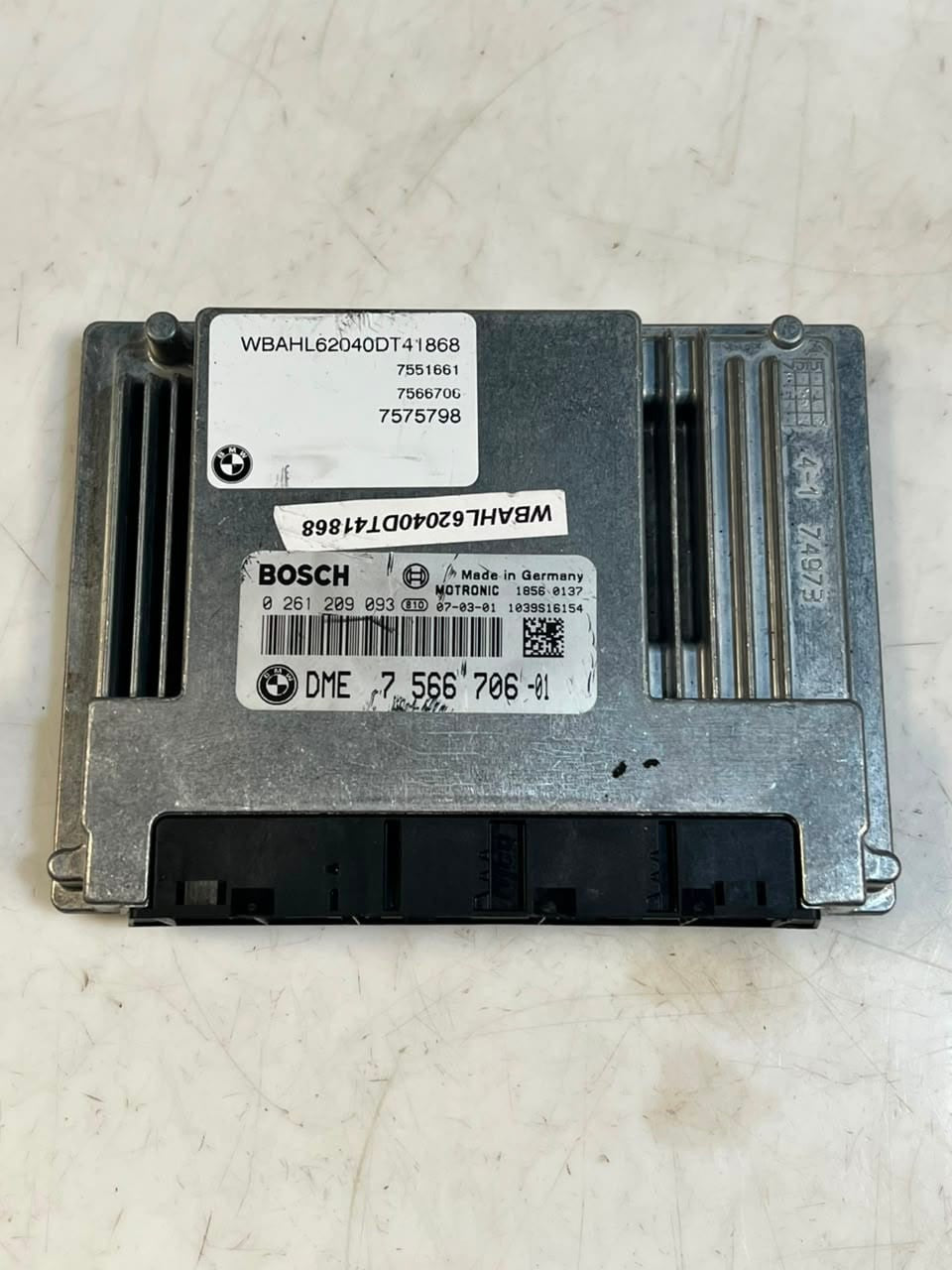 2007 BMW 7' E65 N62N 740i Engine Control Unit ECU SET DME +ZAS +KEY 7566706