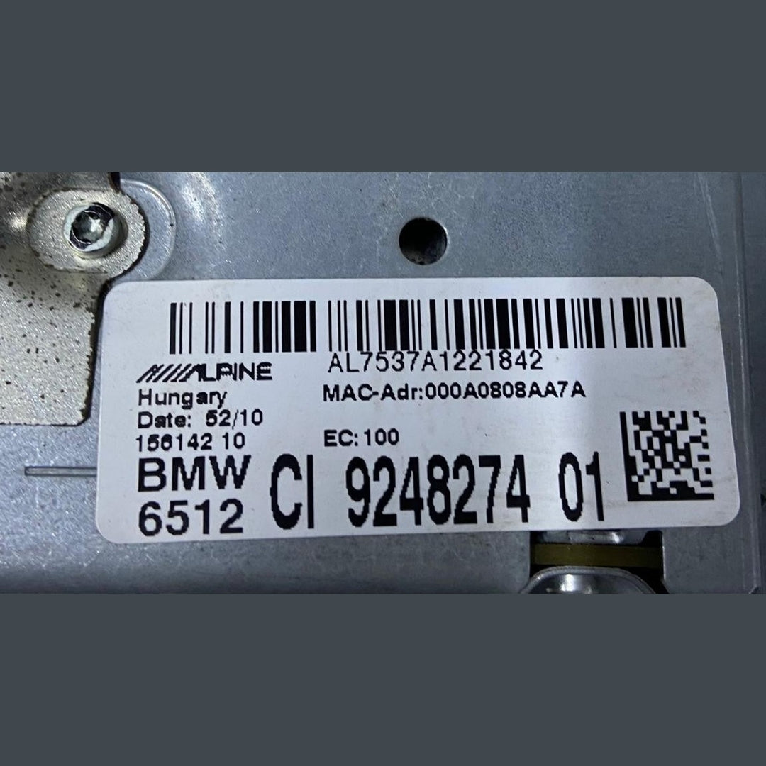OEM BMW 5 F10 F11 6 F06 F12 F01 F02 NAVIGATION SYSTEM HEADUNIT CIC HIGH 9248274