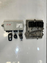 2015-2016 BMW F10 Engine Control Unit ECU SET DME+CAS4+1KEY 8665625 OEM