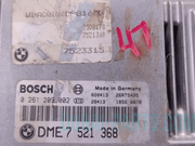 BMW 745Li 745i SEDAN ENGINE CONTROL MODULE UNIT ECM ECUMODULE ONLY -7521368