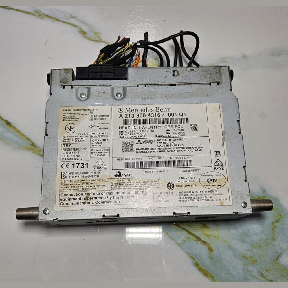 Mercedes W213 E-Class Radio Audio Head Unit Multimedia CD Player A213 9004316