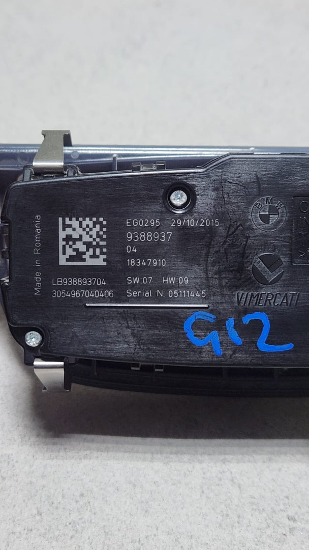 2016-2018 BMW 740i Headlight Switch 9388937 7 Series G11 G12 