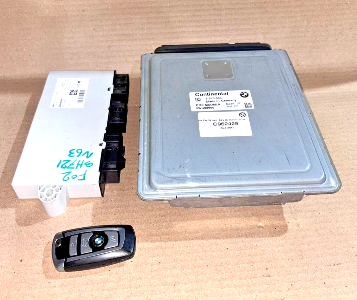 BMW 5 SERIES F02  F10 550I N63 ENGINE CONTROL UNIT  ECU KIT WITH KEY  8610680