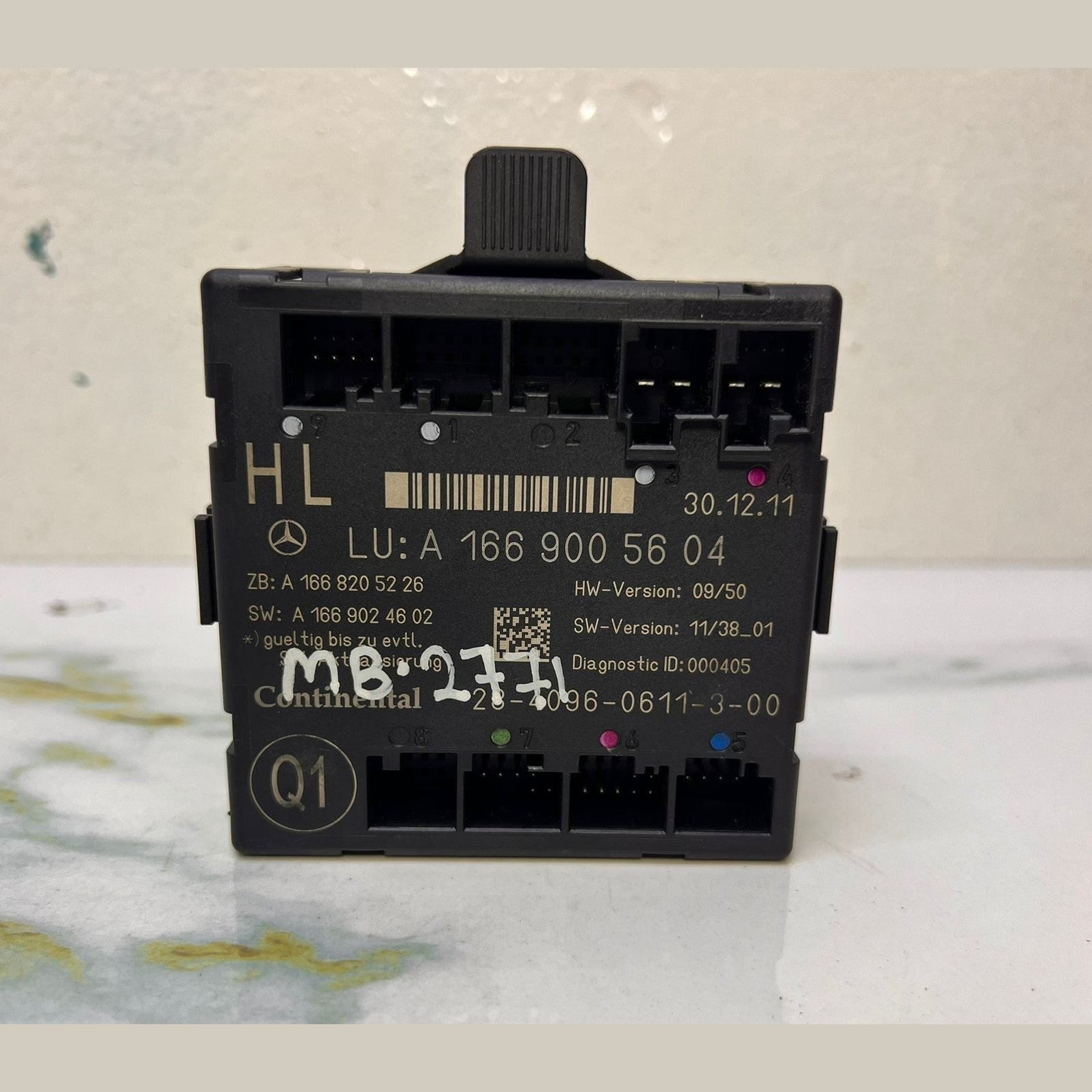 2012-2013 Mercedes-Benz ML550 Door Control Unit A 1669005604 ML Series W166