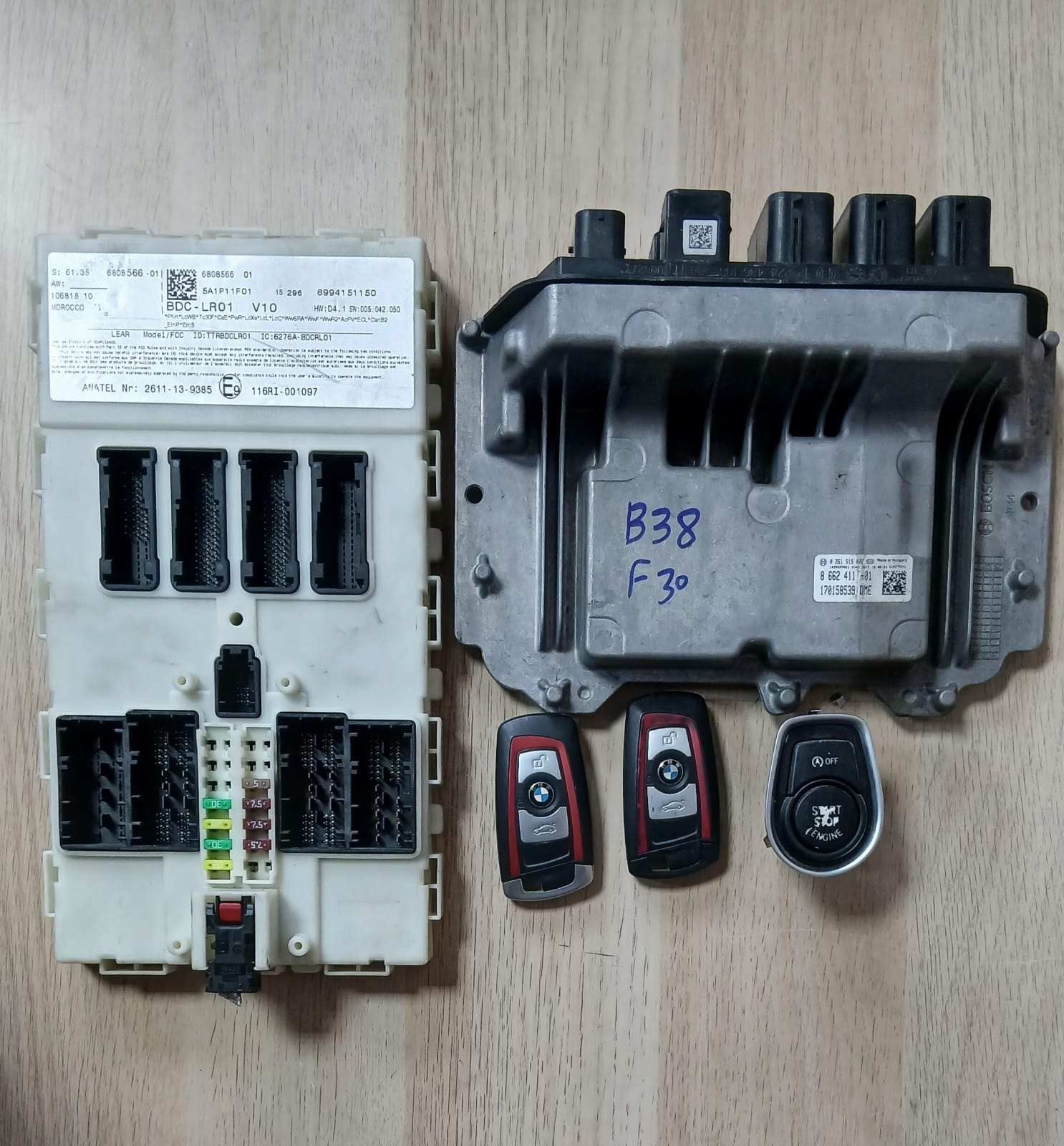 BMW 318i models F30 2015 Engine Control Unit 8662411 ECU SET F20 118I