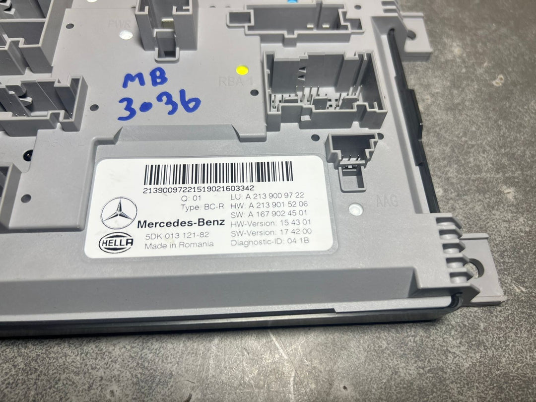 19-23 Mercedes-Benz W213 CLS Body Comfort Control Module Unit A213 9009722 OEM