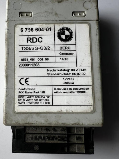 2009-15 BMW 550i 528i 650i 6796604 Tire Pressure Monitor Control Module 