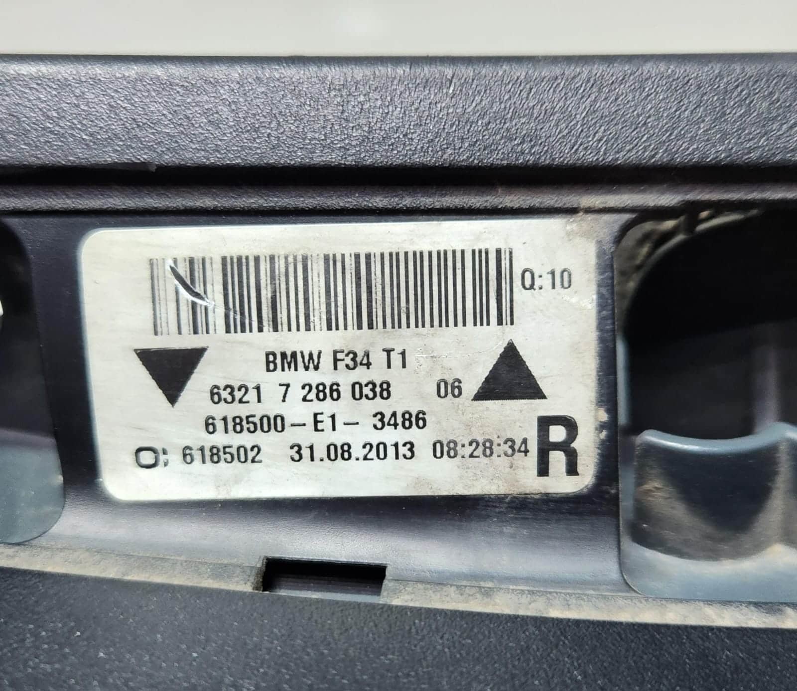 BMW 3 Gran Turismo Tail Light Rear Right 7286038 3 Series and F34 GT OEM