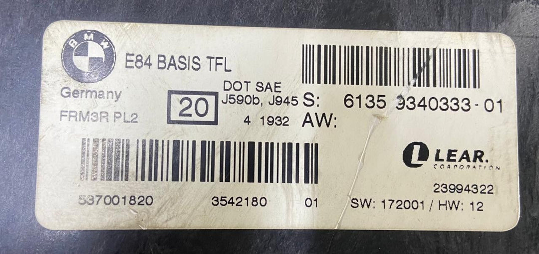 OEM BMW X1 E84 LCM Light Control Module Light ECU Control Unit Module 9340333