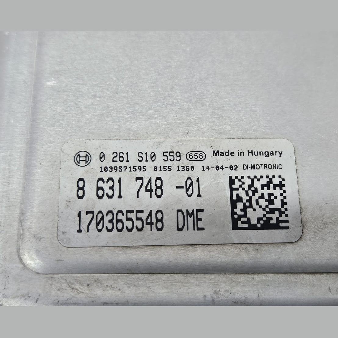 2012-2016 BMW F10 535i, F06 640i, and 740i N55 Engine Control Unit DME 8631748 