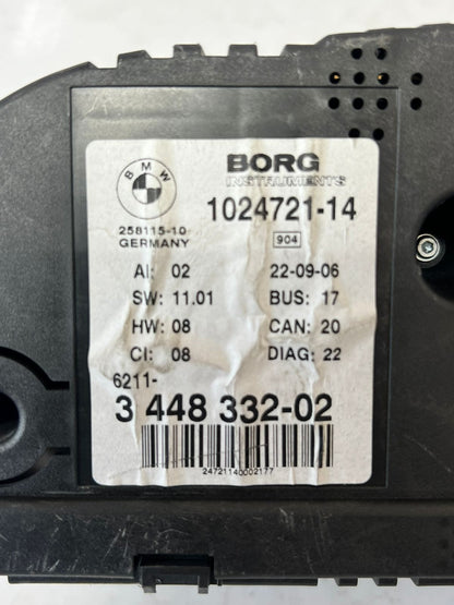 2004-2010 BMW X3 E83 SPEEDOMETER Instrument Cluster 1024721 3448442 OEM
