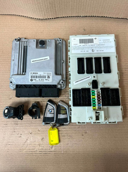 2013 BMW X5 F15 30dX N57N Engine Control Unit ECU SET DDE+BDC+2KEYS 8573789