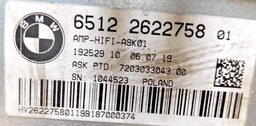 BMW F39 X2 HiFi Radio Audio Amplifier Sound 2622758