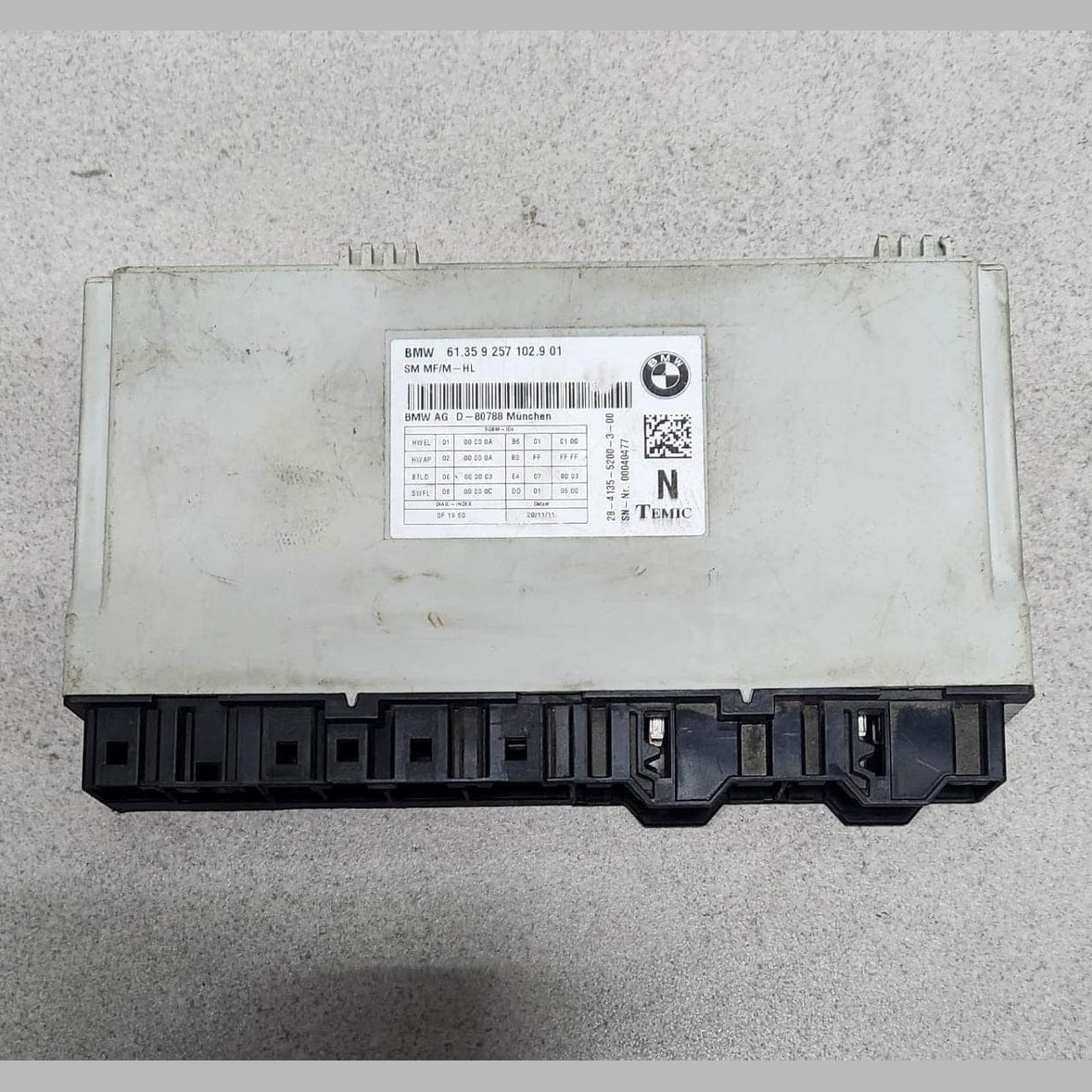 2011-2016 BMW 528i Front Seat Control Module 9257102  F10 5 Series 535i 550i