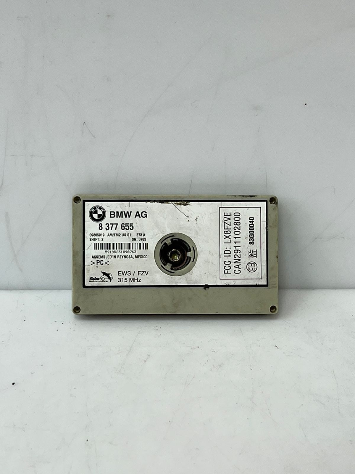 2000-2006 BMW X5 E53 OEM DIVERSITY ANTENNA AMPLIFIER MODULE, 315MHz, 8377655