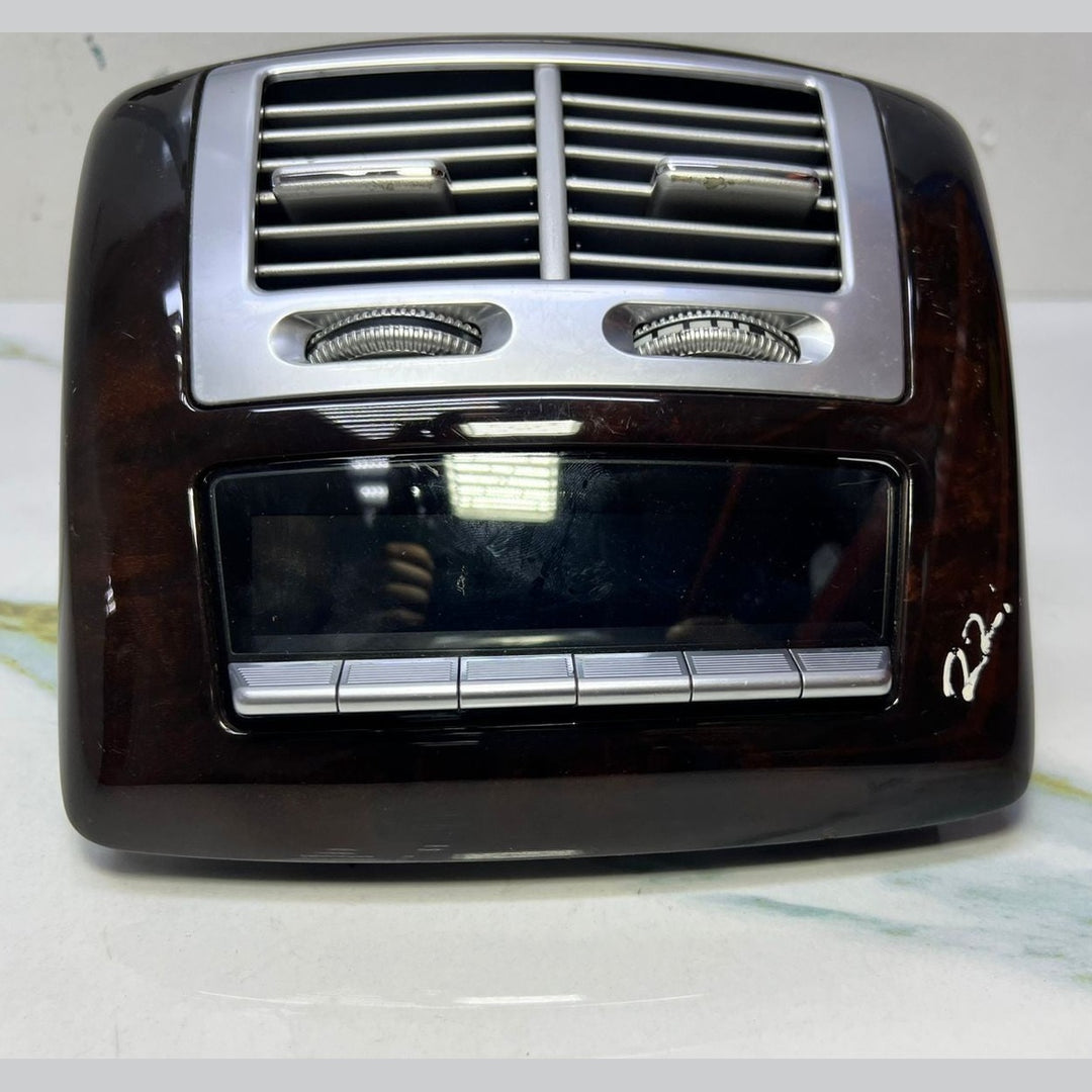 07-13 Mercedes W221 S600 S400 Rear Center Console A/C Air Vent Trim Wood OEM