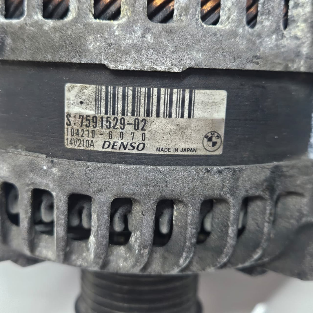 7591529-2011-2012 BMW X5 X3 X6 535i 640i 3.0L N55 turbo Gasoline Alternator OEM 