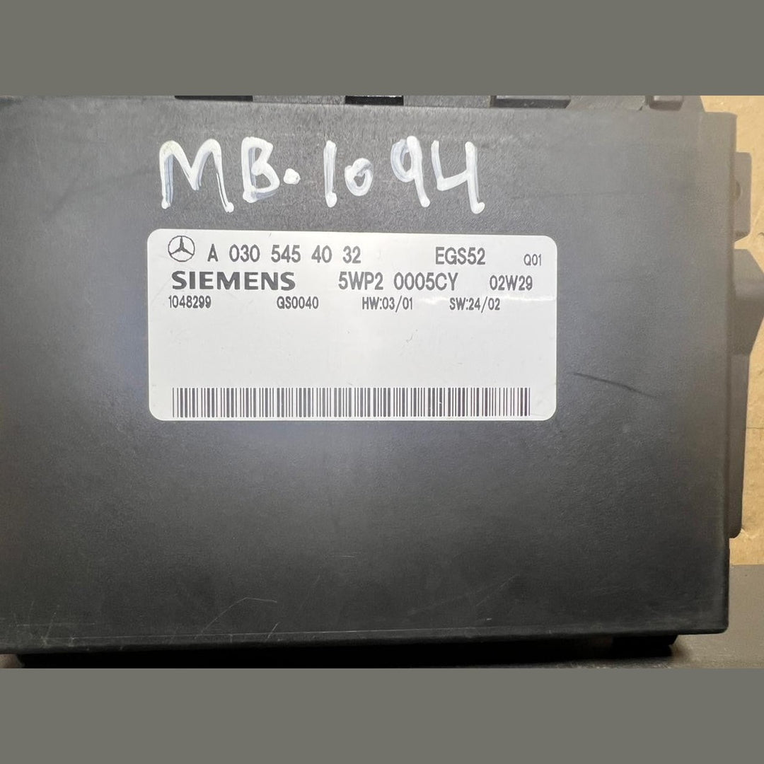 02-08 Mercedes W211 Gearbox Transmission Control Unit Module A030 5454032 OEM