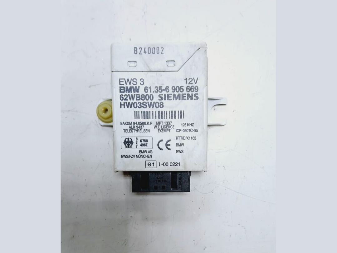 BMW 330i E46 2000 M54 3.0 ENGINE CONTROL ECU UNIT KIT DME MS43 7506307