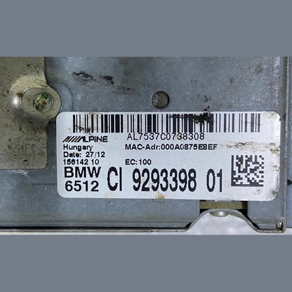 OEM BMW F01 F06 F10 CIC Sat Nav Computer Navigation Audio Head Unit 9293398
