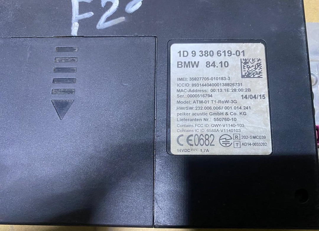 BMW 1 Series F20 Telematics Control Unit 9380619