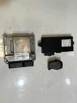 2007 BMW E60 520D N47 Engine Control Unit ECU SET DDE + CAS3 7809000 OEM