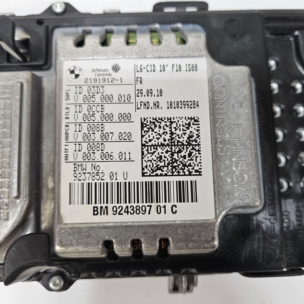 2011 BMW 5 Series F10 535i Central Information Display Screen 9243897