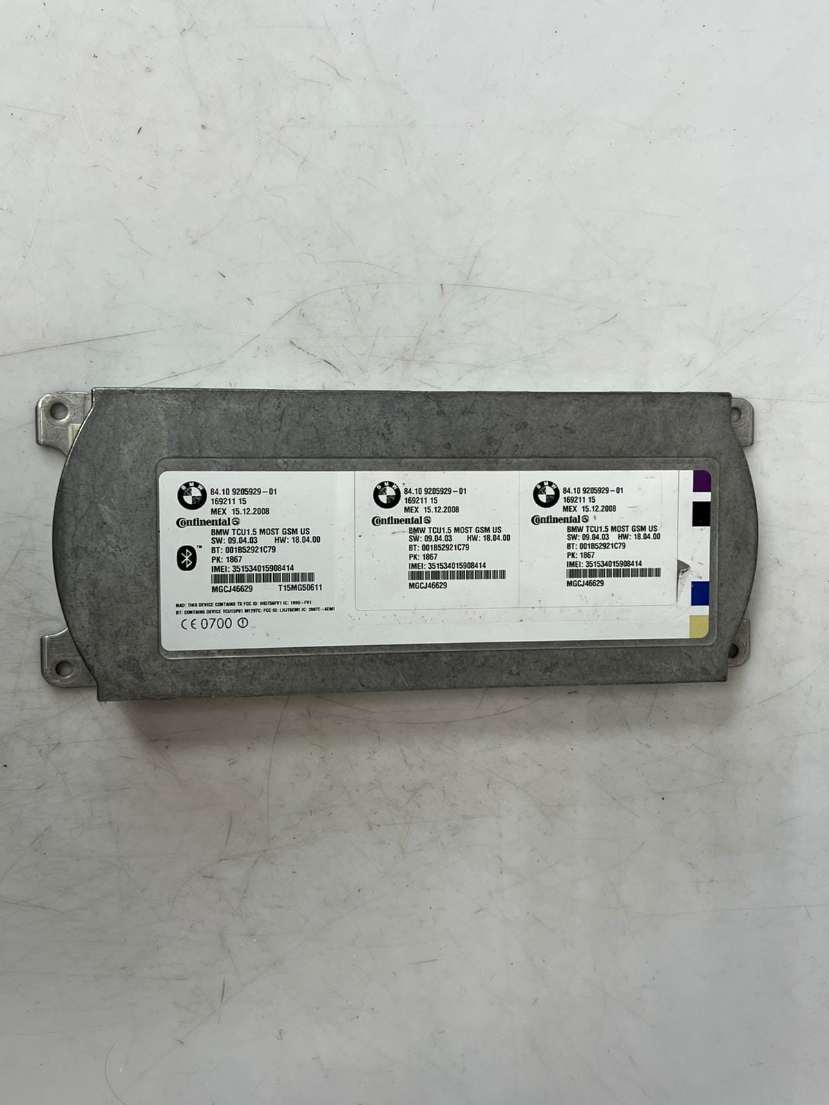 2007-2013 BMW 328i 335i, X5, X6 Telematic Control Module 9205929 OEM