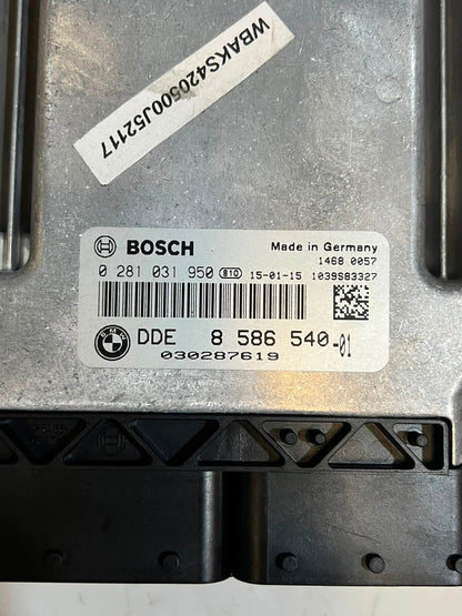 2015 BMW X5 F15 N57N 30dX Engine Control Unit ECU SET DDE+BDC 8586540 OEM