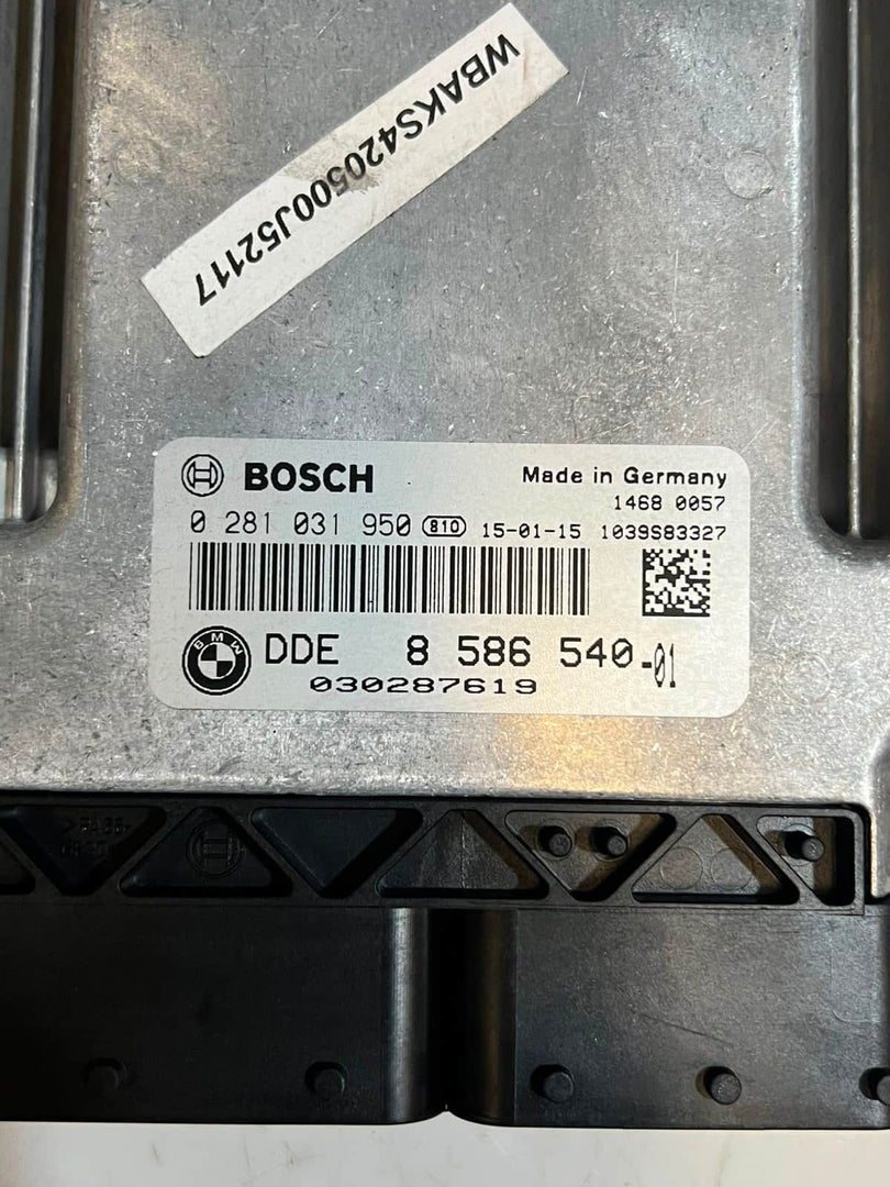2015 BMW X5 F15 N57N 30dX Engine Control Unit ECU SET DDE+BDC 8586540 OEM