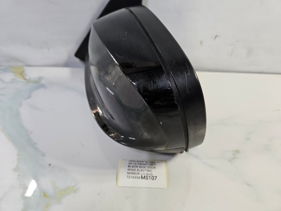 OEM BMW X1 E84 09-15 FRONT LEFT BLACK SIDE DOOR WING MIRROR LH-RHD 7216398