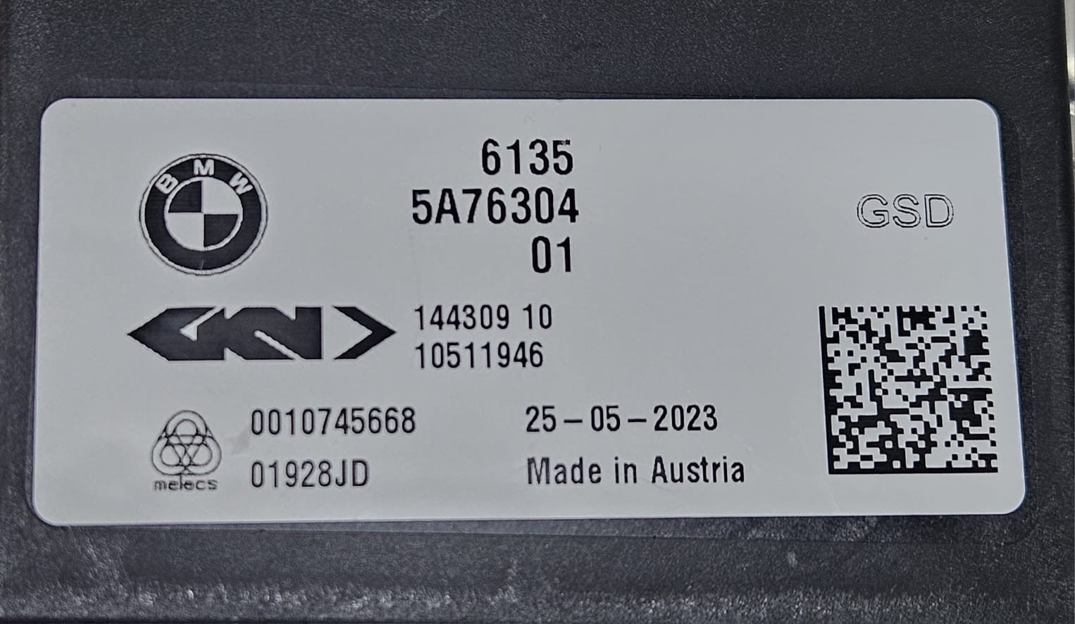 OEM BMW X7 G07 XM G09 CONTROL UNIT REAR AXLE DIFFERENTIAL LOCK 5A76304