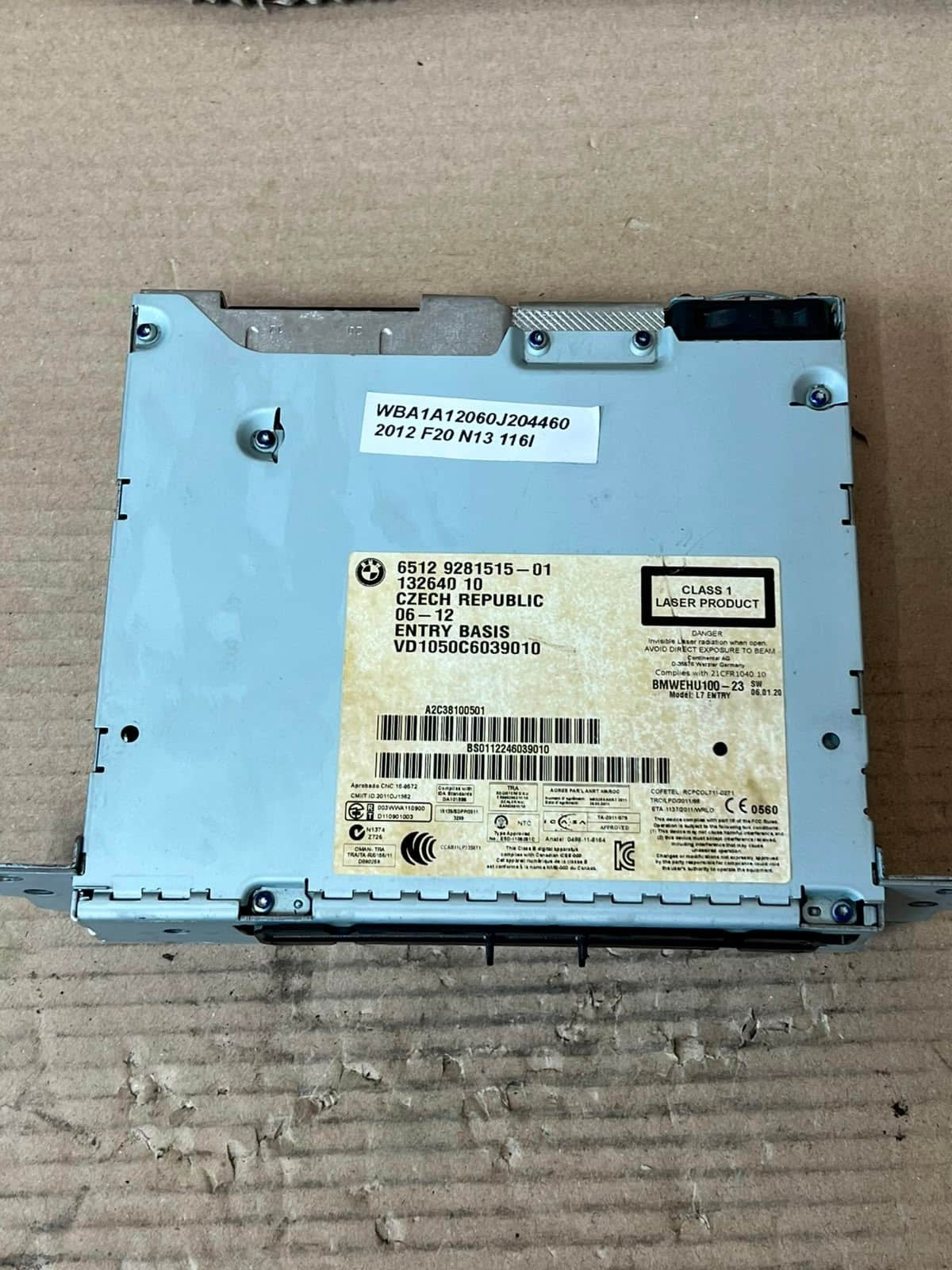 BMW F20, F21, and F30 3 Series NBT Radio Head Unit 9281515 OEM