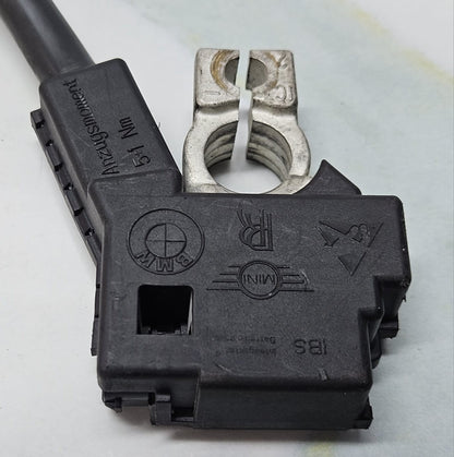 BMW 5, 6, 7 Series, X3, X4 Negative Battery Cable With Sensor 9302358 OEM