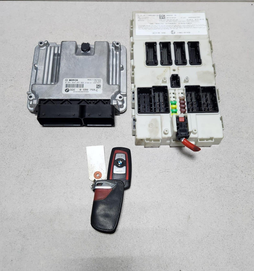 BMW Engine Control Unit DDE 8598759 ECU SET 320D 2017 B47 RHD 